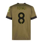Günstige Fußballtrikots AC Mailand Tonali 8 3rd trikot 2022-23 Kurzarm